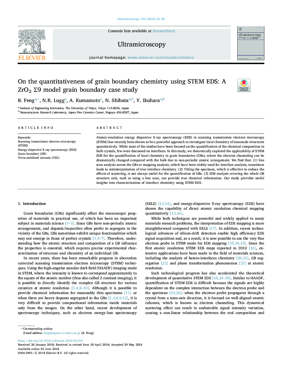 On the quantitativeness of grain boundary chemistry using STEM EDS: A ZrO2 Î£9 model grain boundary case study