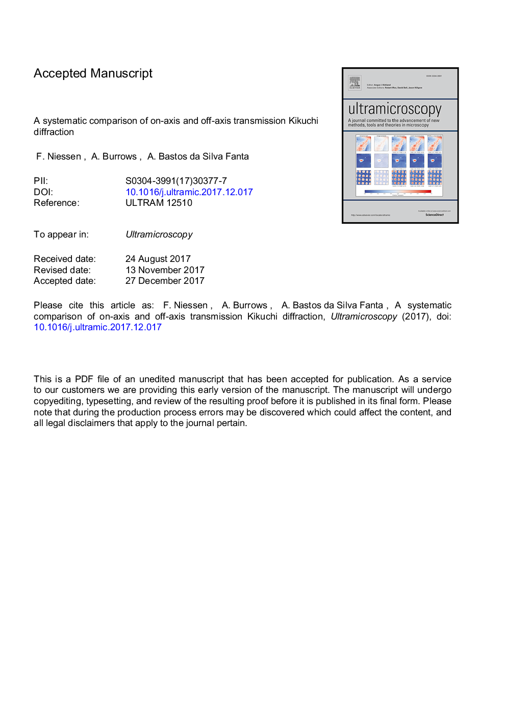 یک مقایسه سیستماتیک از پراکندگی کیکوچی در محور و محور در محور 