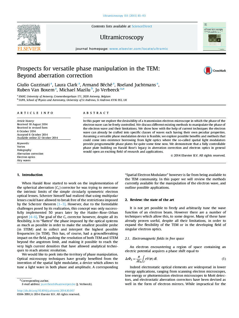 Prospects for versatile phase manipulation in the TEM: Beyond aberration correction