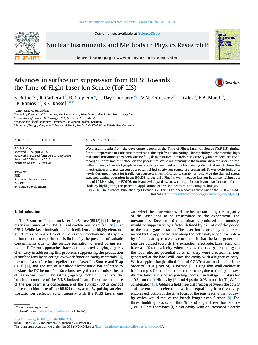 Advances in surface ion suppression from RILIS: Towards the Time-of-Flight Laser Ion Source (ToF-LIS)