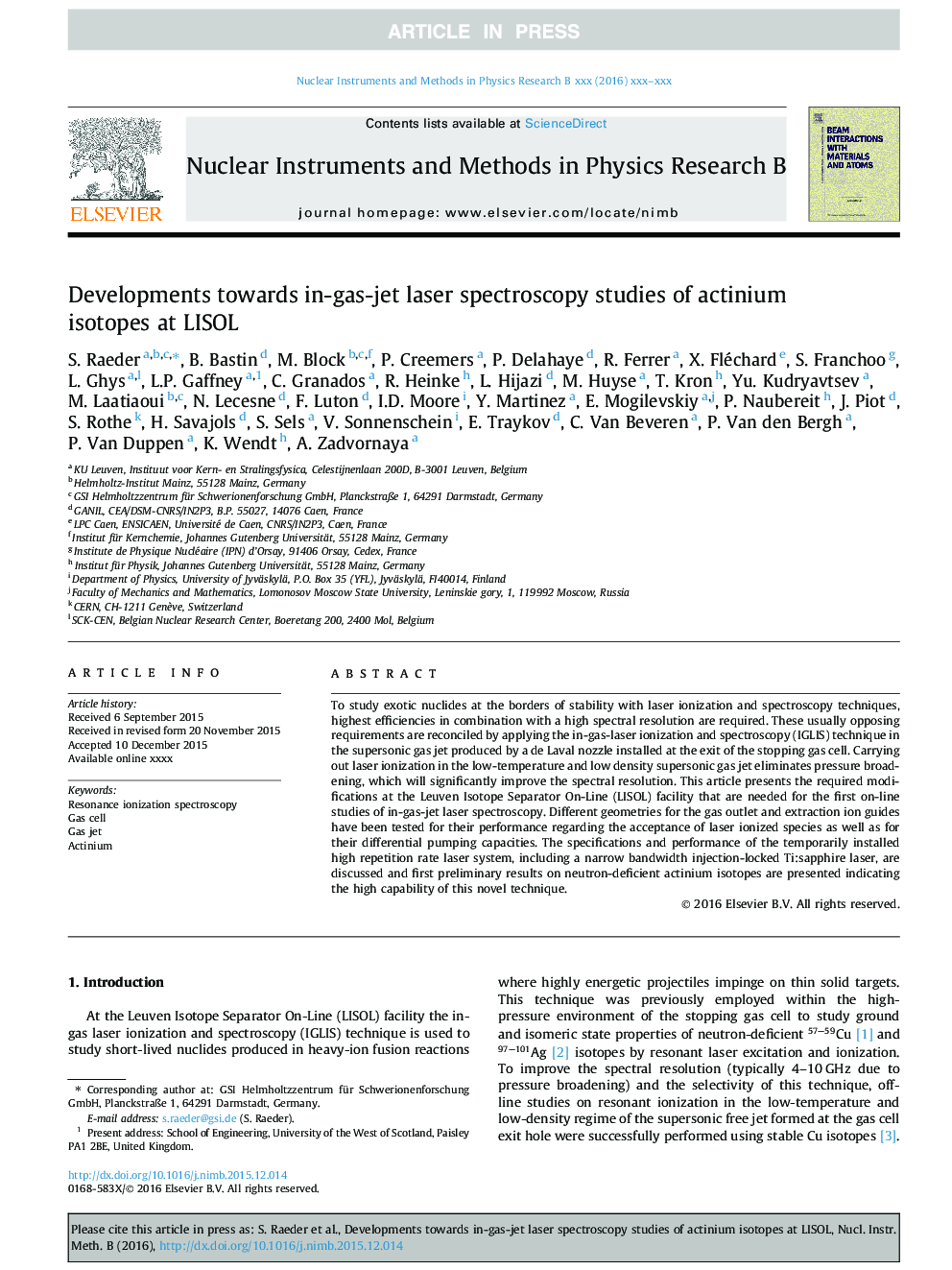 Developments towards in-gas-jet laser spectroscopy studies of actinium isotopes at LISOL