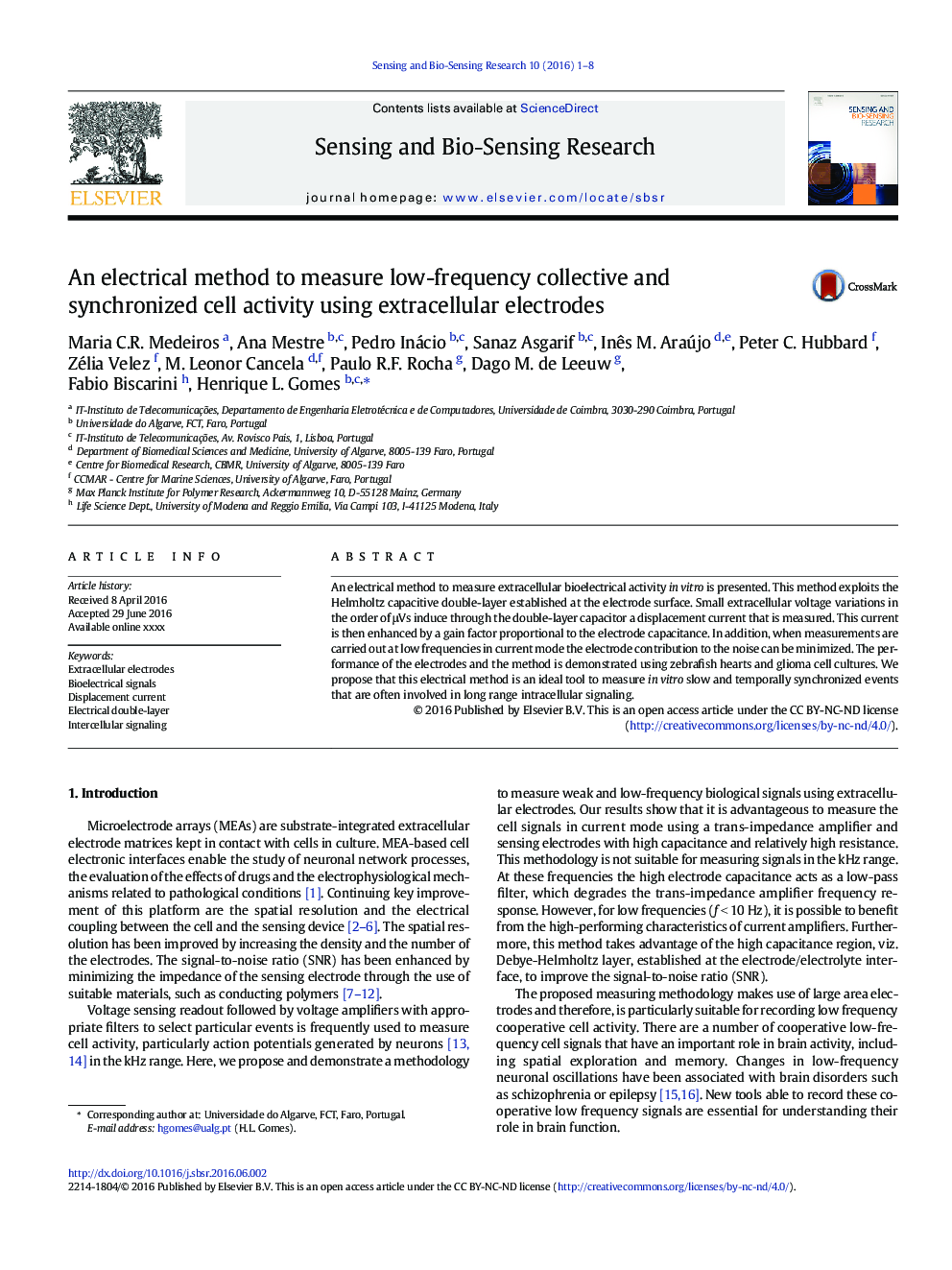 An electrical method to measure low-frequency collective and synchronized cell activity using extracellular electrodes