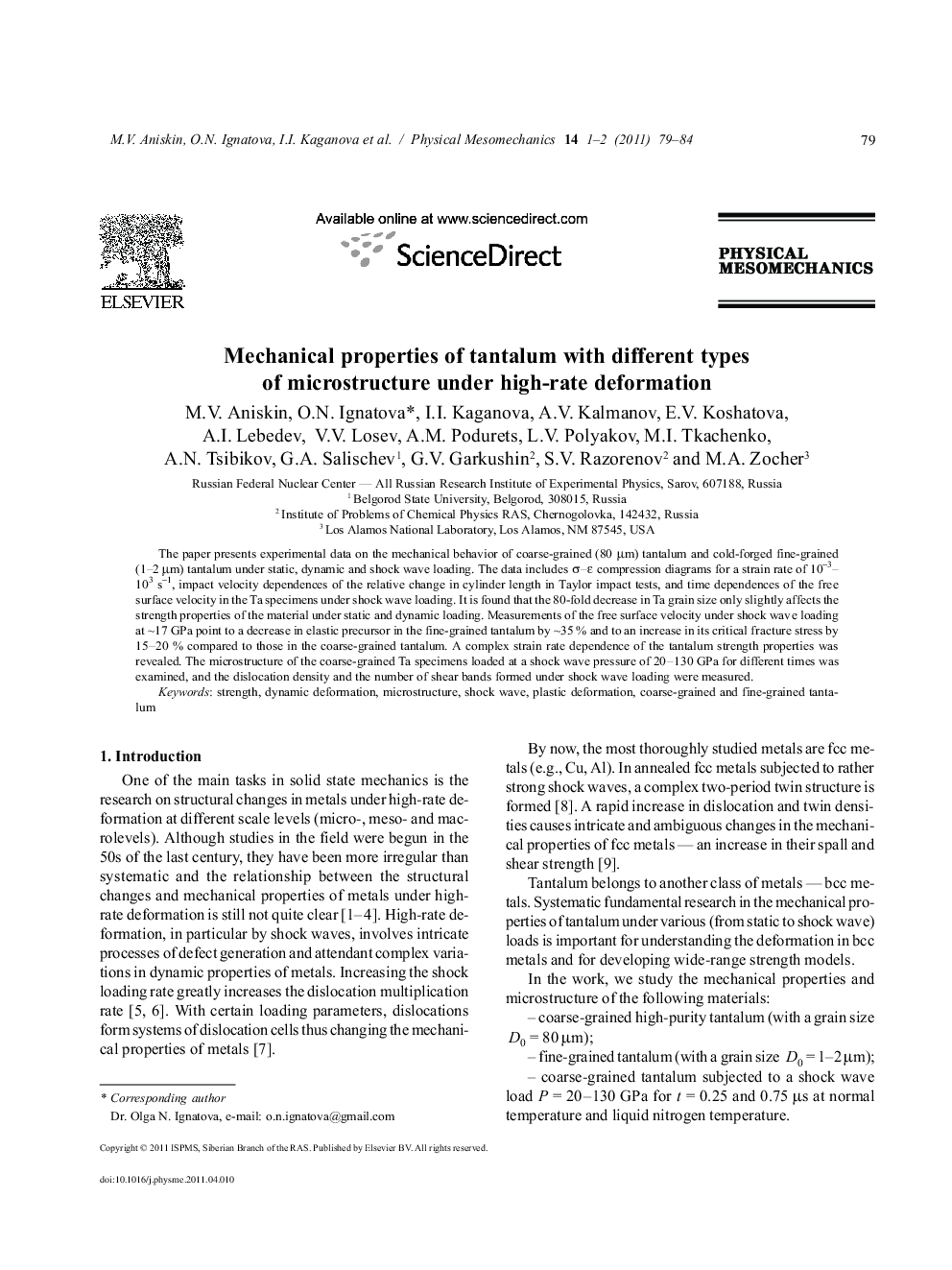 Mechanical properties of tantalum with different types of microstructure under high-rate deformation