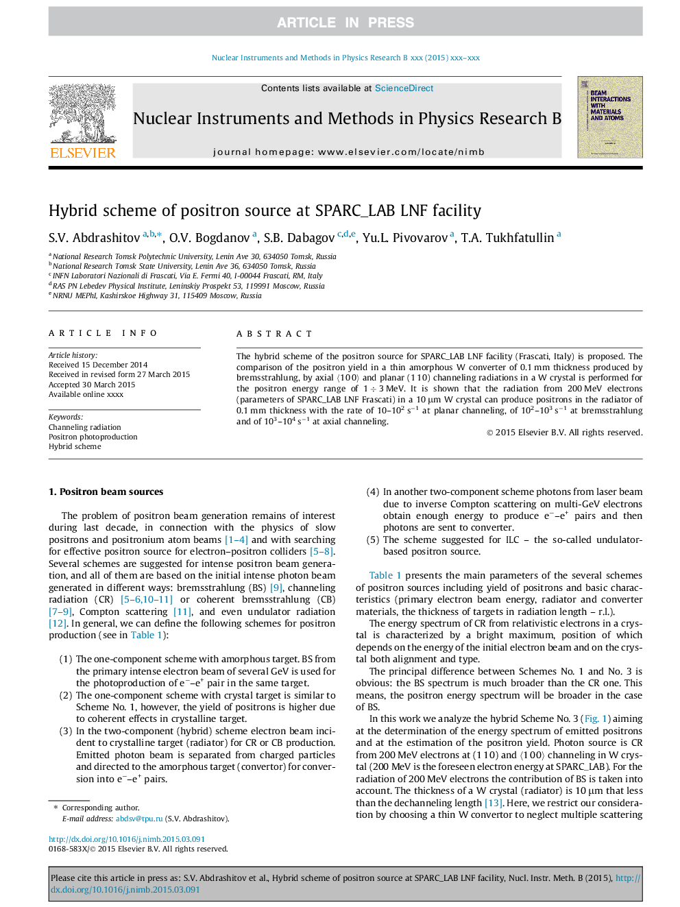 Hybrid scheme of positron source at SPARC_LAB LNF facility