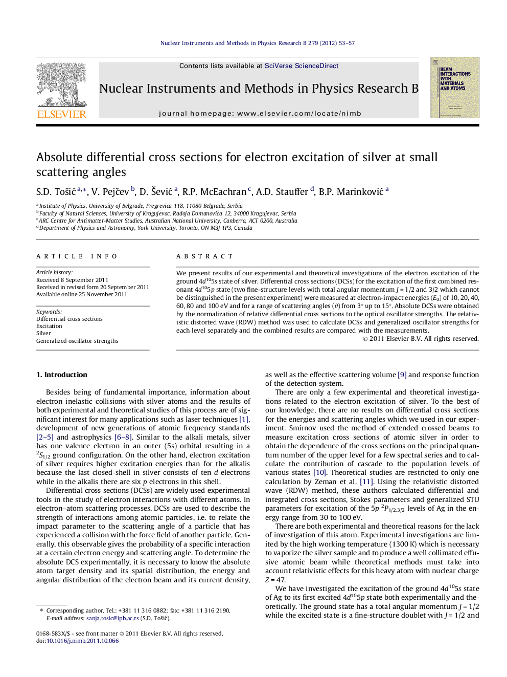 Absolute differential cross sections for electron excitation of silver at small scattering angles