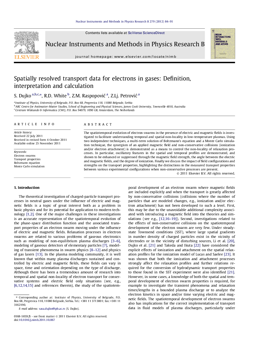 Spatially resolved transport data for electrons in gases: Definition, interpretation and calculation