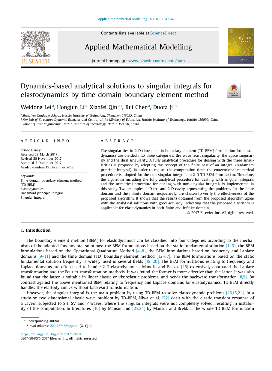 Dynamics-based analytical solutions to singular integrals for elastodynamics by time domain boundary element method