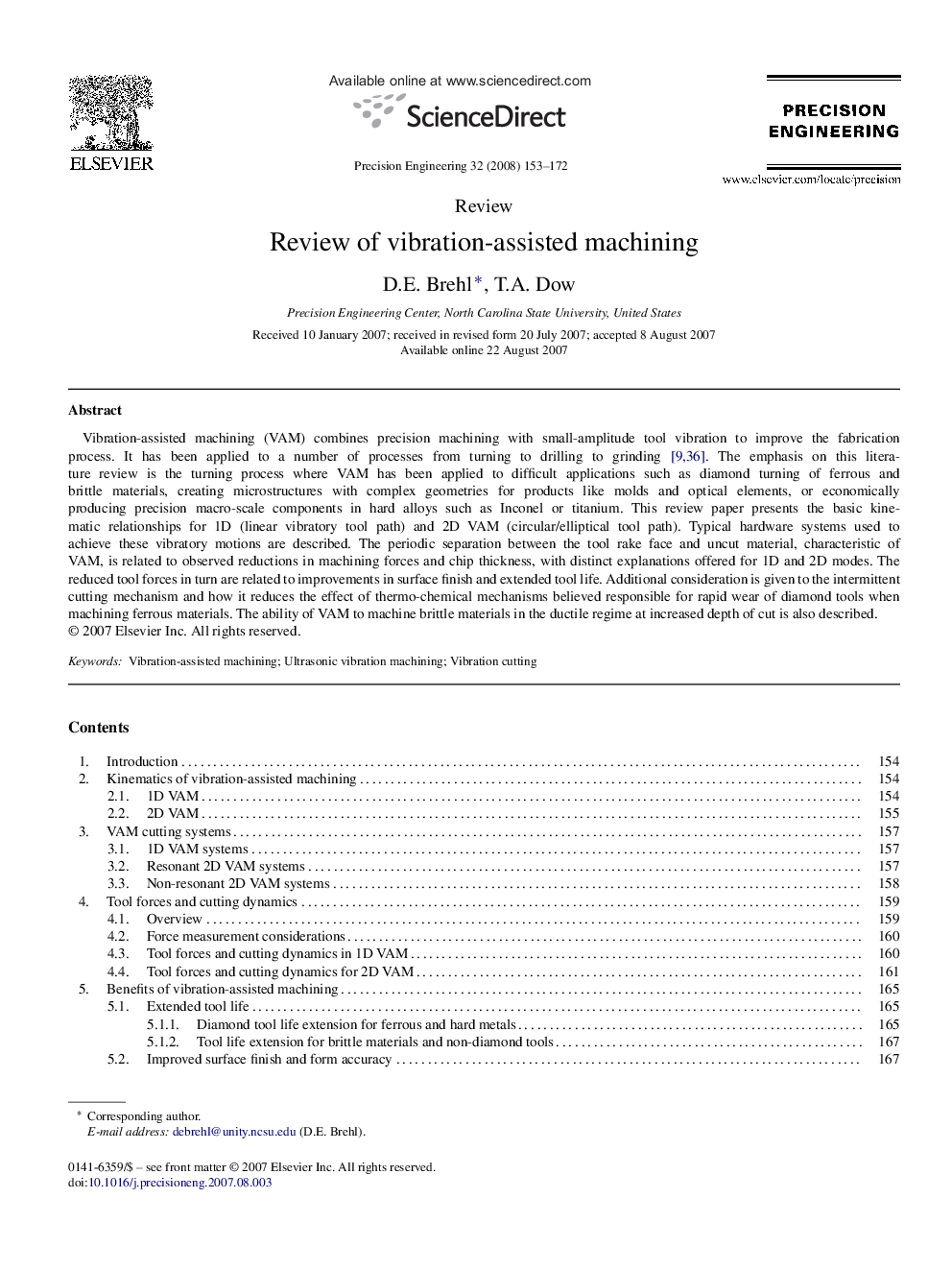 Review of vibration-assisted machining