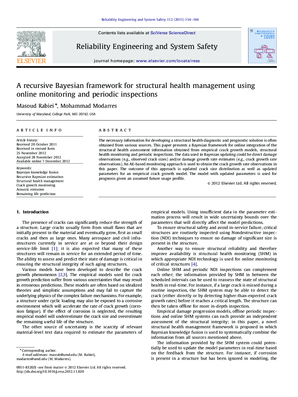 A recursive Bayesian framework for structural health management using online monitoring and periodic inspections