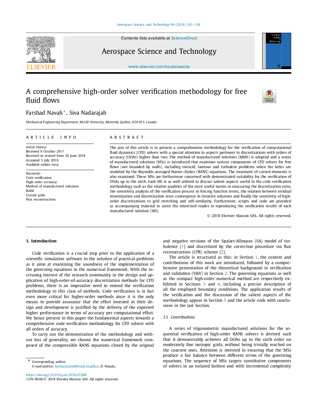 A comprehensive high-order solver verification methodology for free fluid flows