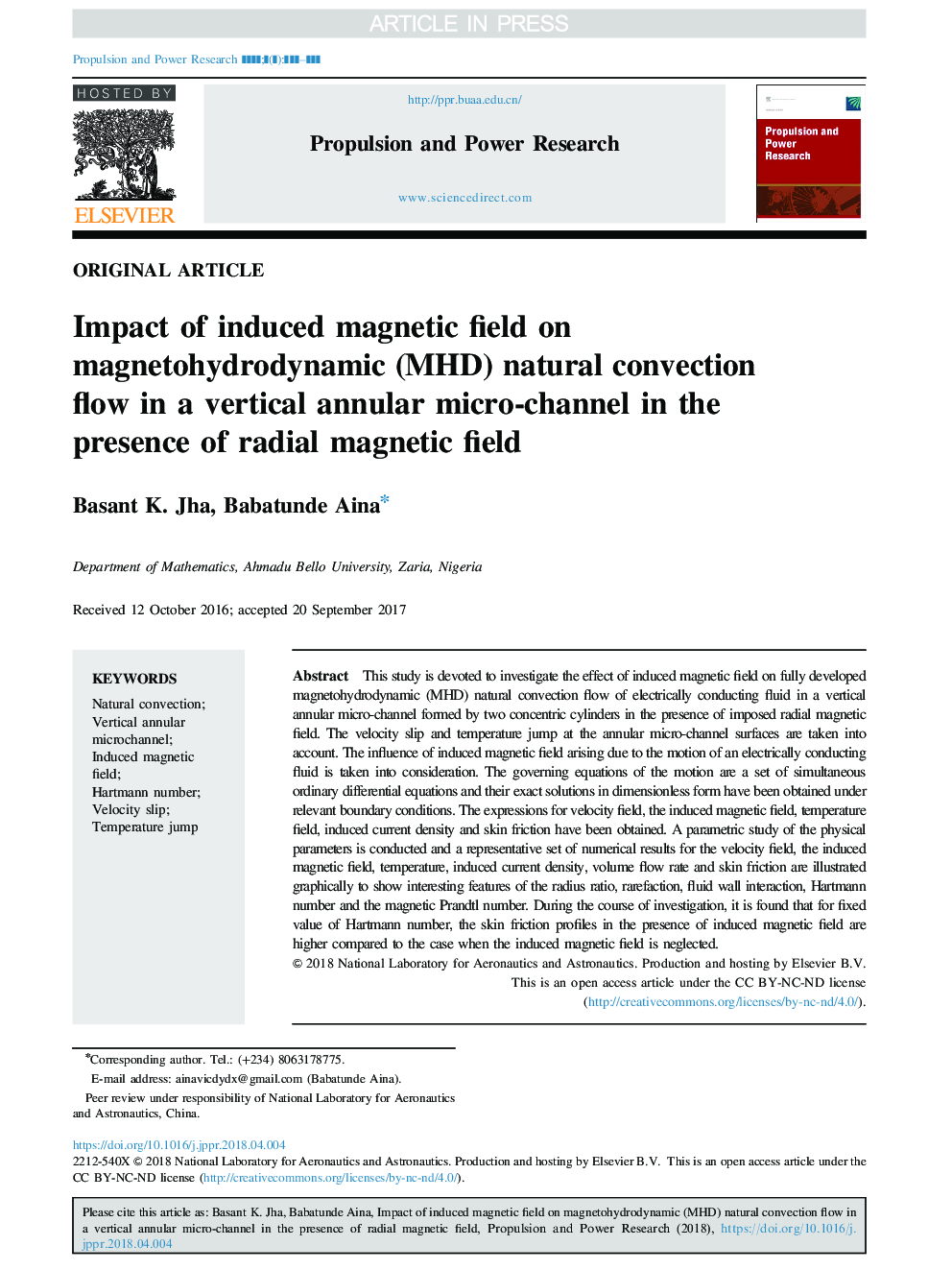 Impact of induced magnetic field on magnetohydrodynamic (MHD) natural convection flow in a vertical annular micro-channel in the presence of radial magnetic field