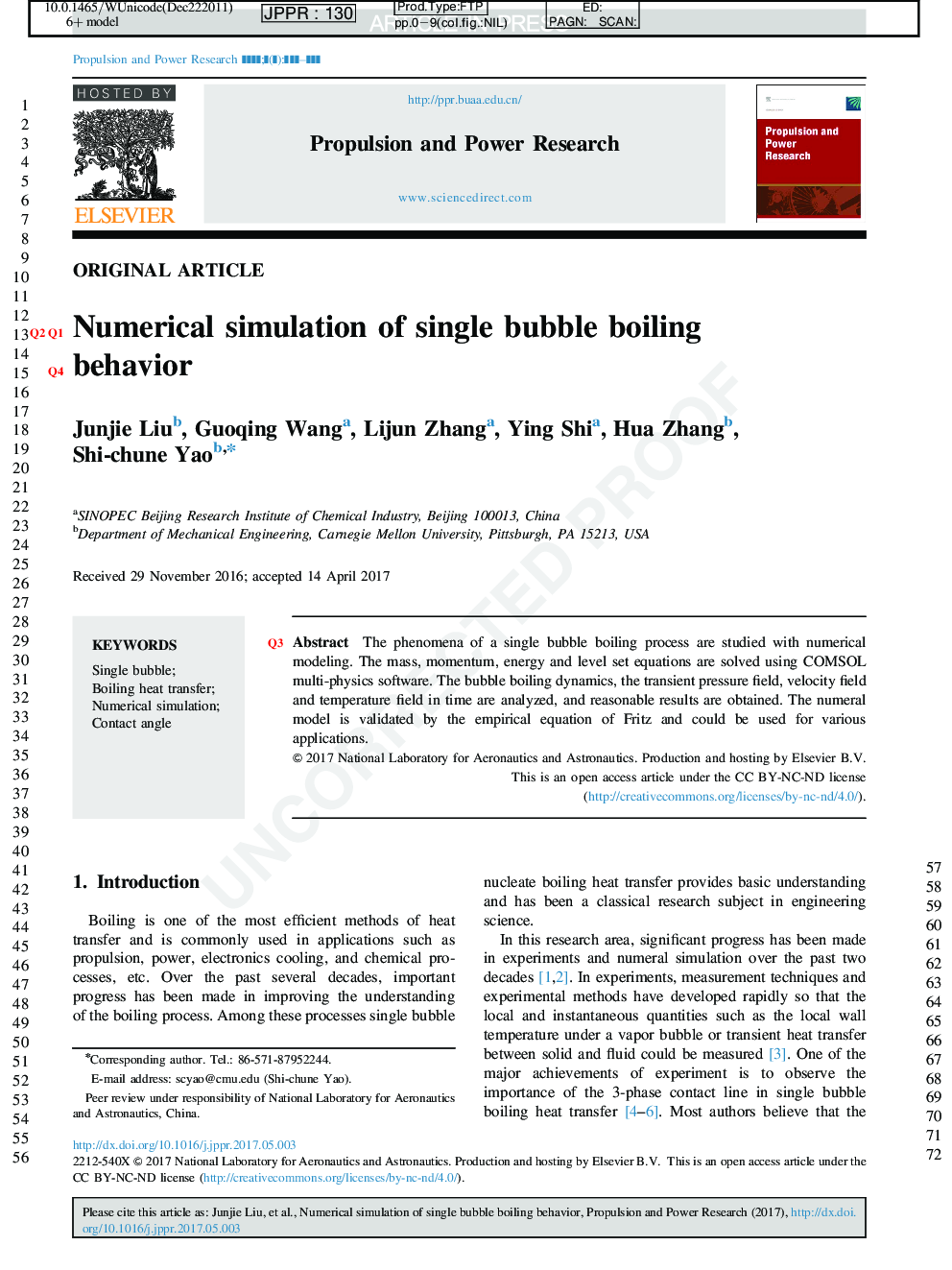 Numerical simulation of single bubble boiling behavior