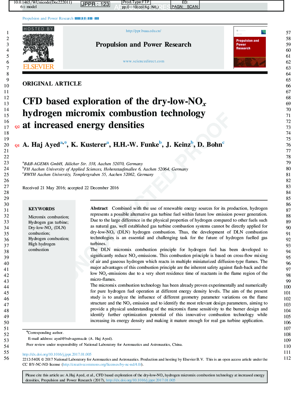 CFD based exploration of the dry-low-NOx hydrogen micromix combustion technology at increased energy densities