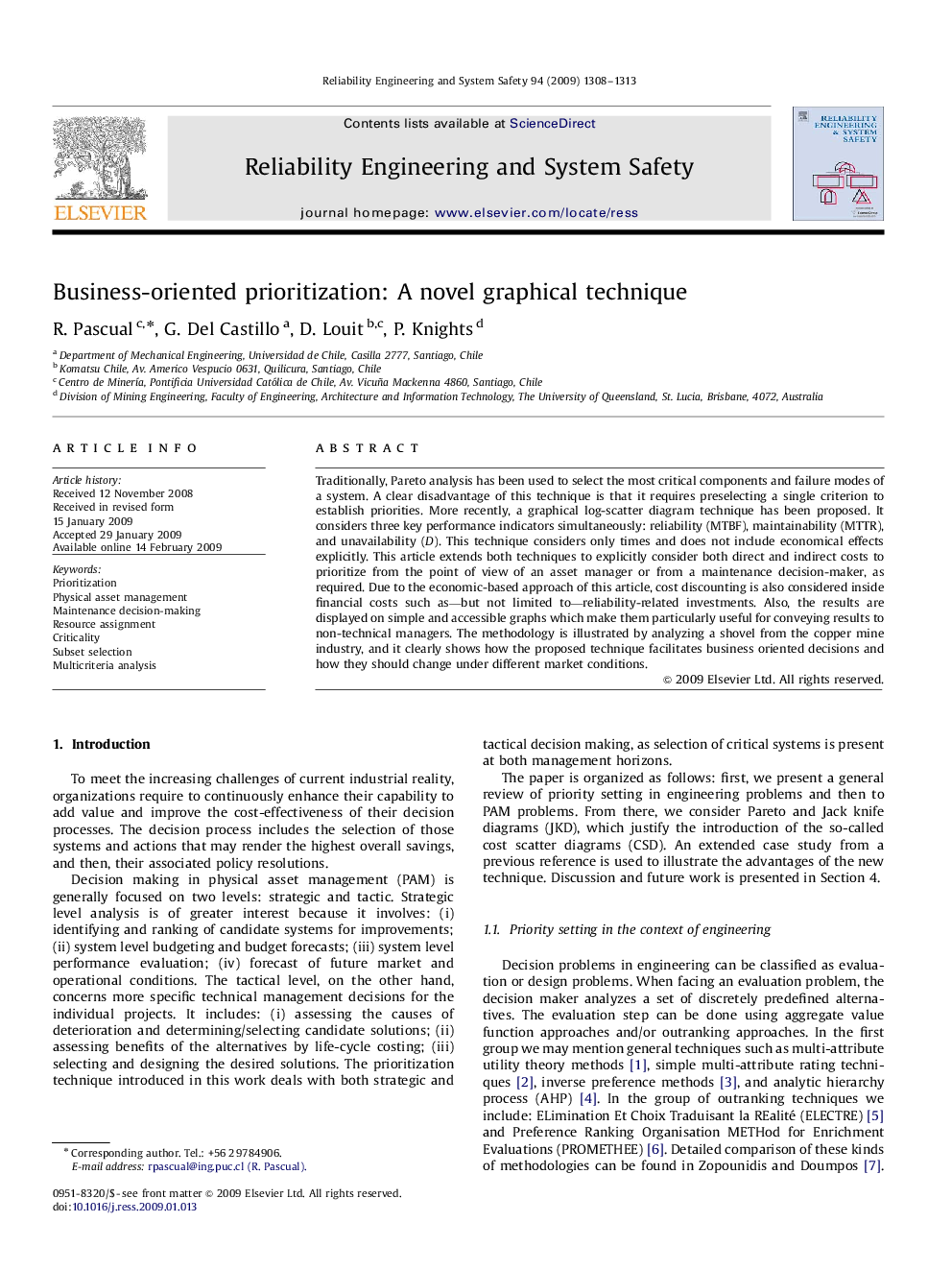 Business-oriented prioritization: A novel graphical technique