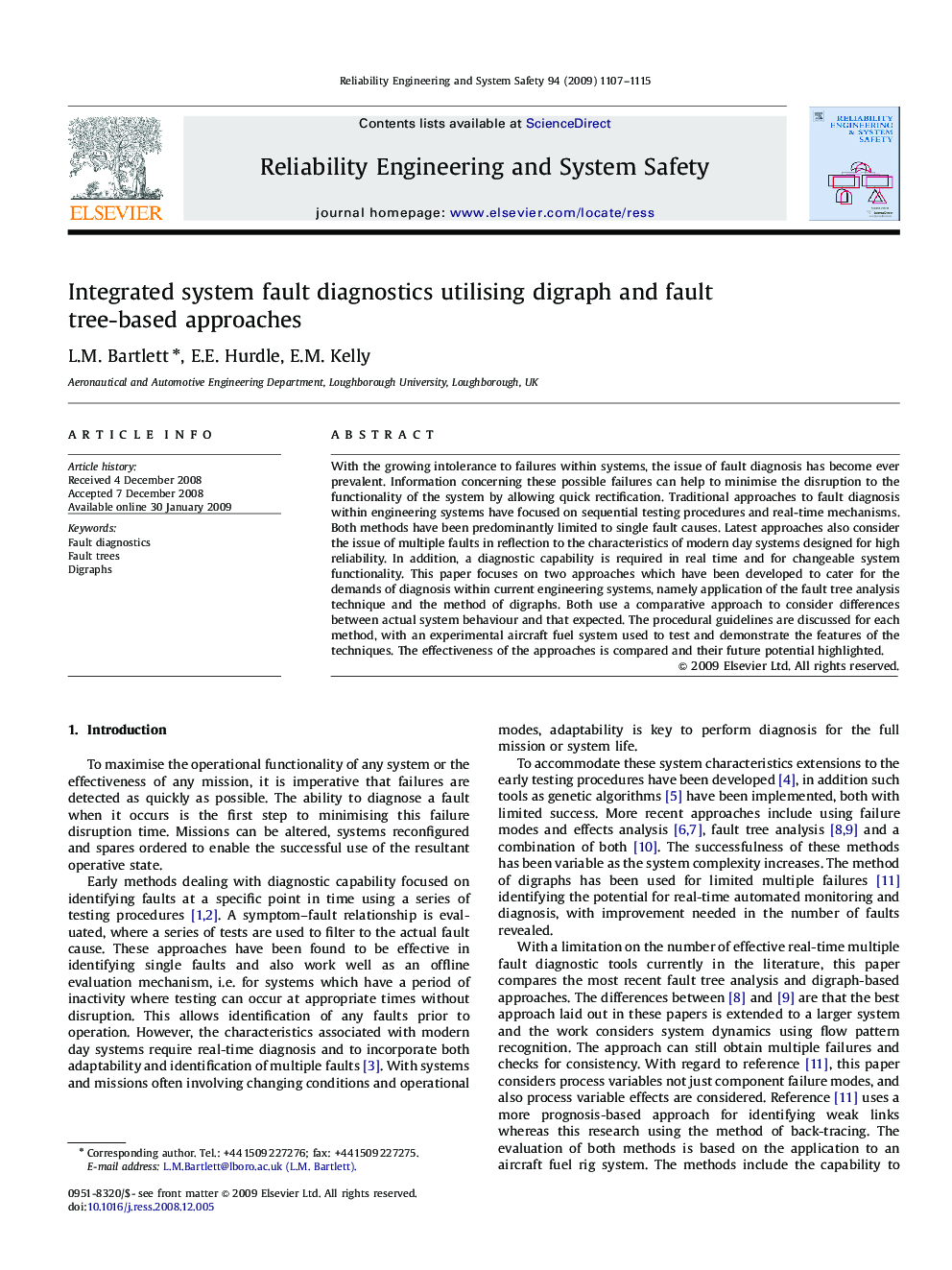 Integrated system fault diagnostics utilising digraph and fault tree-based approaches