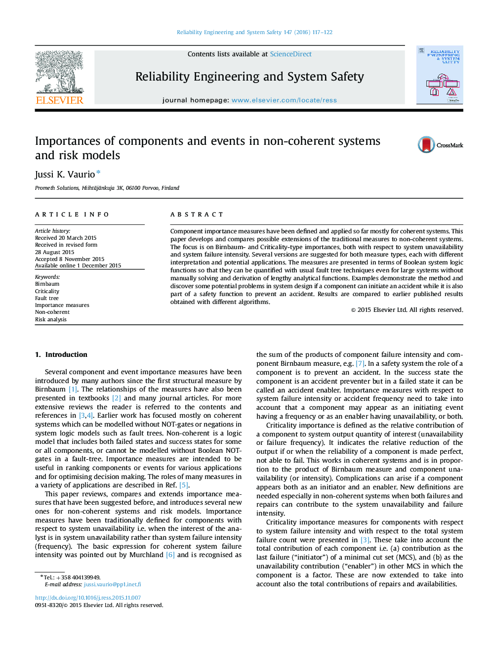 Importances of components and events in non-coherent systems and risk models