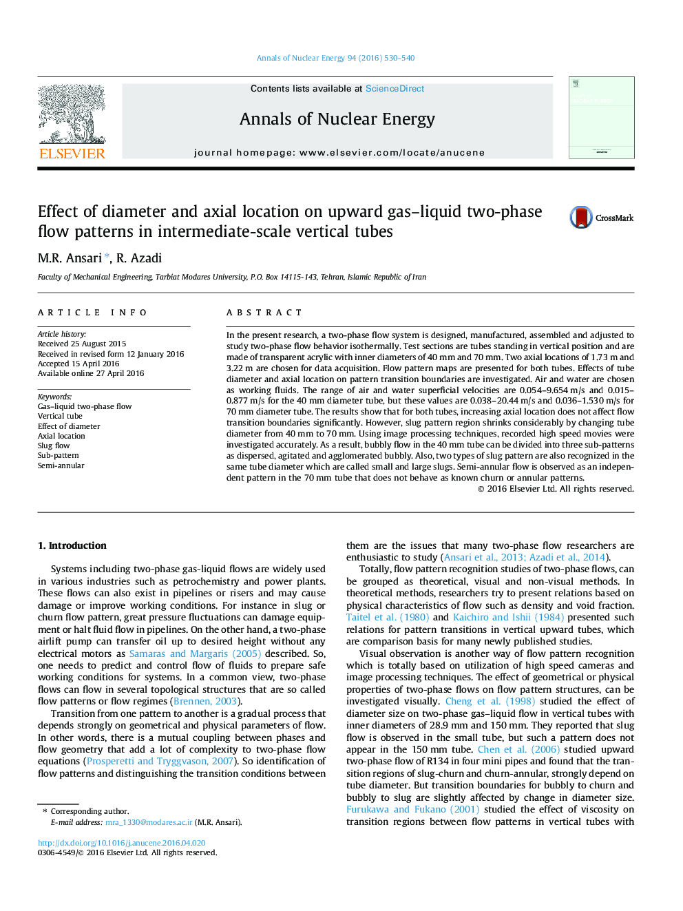 Effect of diameter and axial location on upward gas-liquid two-phase flow patterns in intermediate-scale vertical tubes