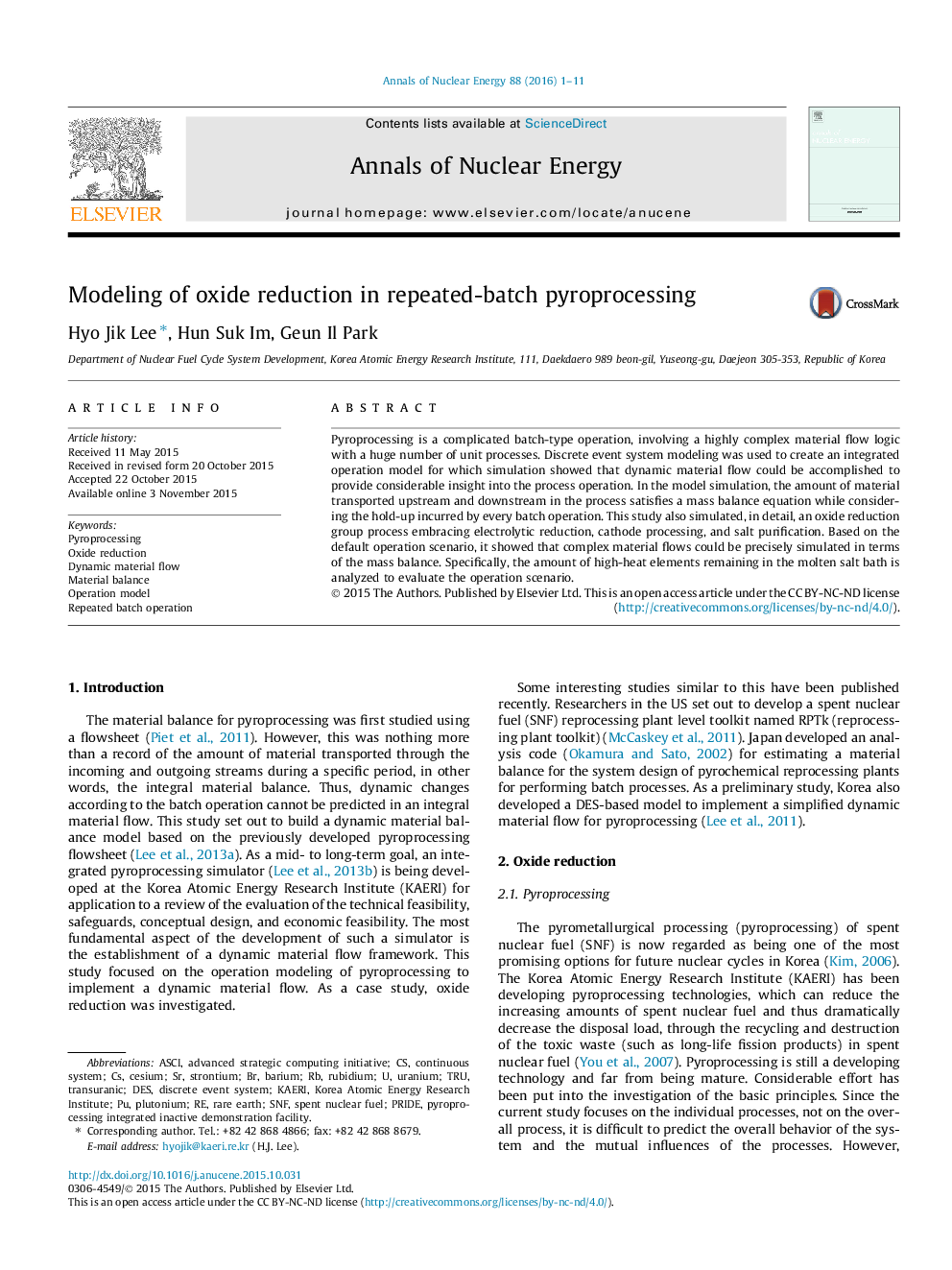 Modeling of oxide reduction in repeated-batch pyroprocessing