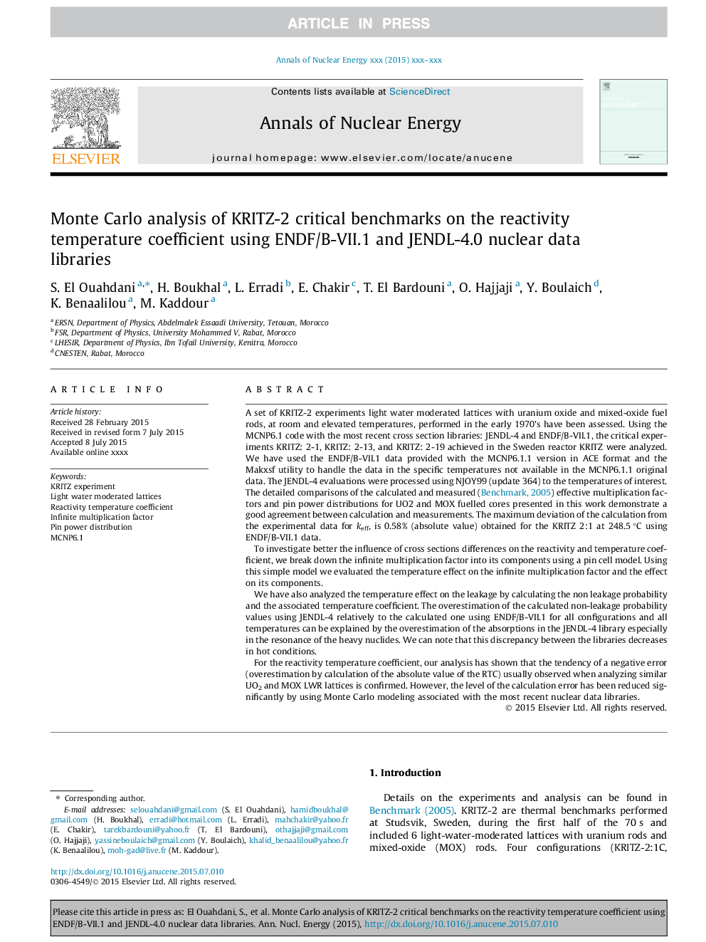 Monte Carlo analysis of KRITZ-2 critical benchmarks on the reactivity temperature coefficient using ENDF/B-VII.1 and JENDL-4.0 nuclear data libraries