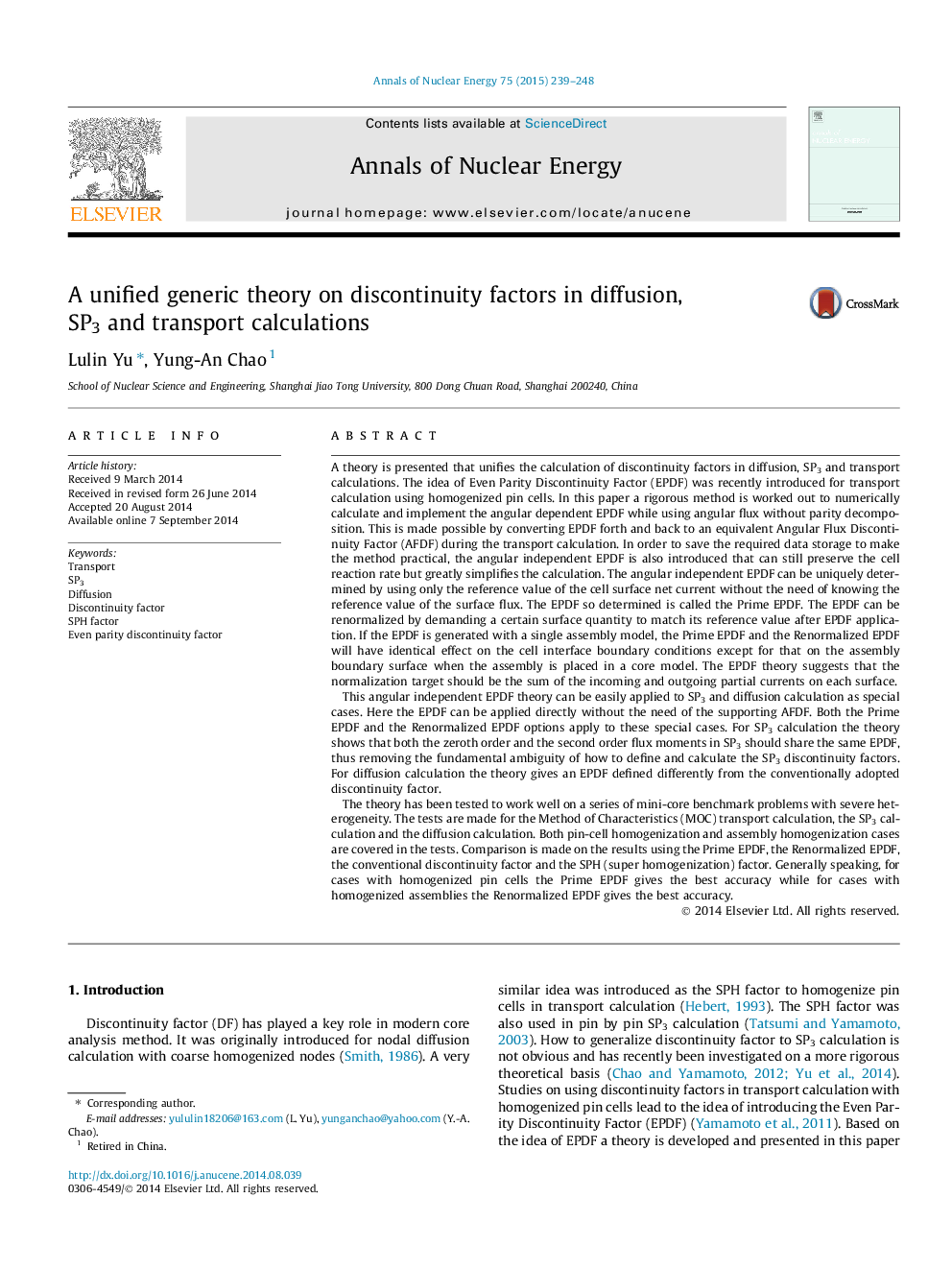 A unified generic theory on discontinuity factors in diffusion, SP3 and transport calculations