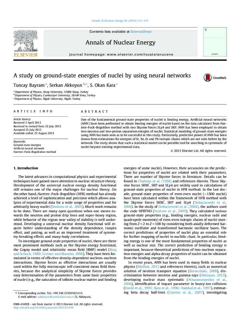 A study on ground-state energies of nuclei by using neural networks