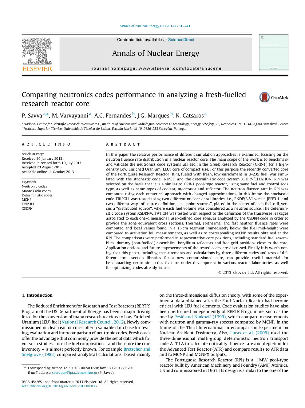 Comparing neutronics codes performance in analyzing a fresh-fuelled research reactor core