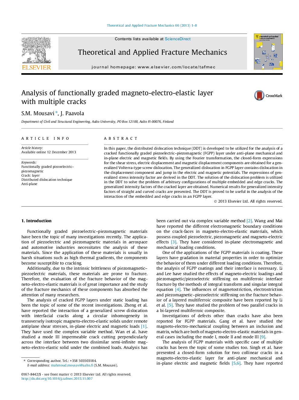 Analysis of functionally graded magneto-electro-elastic layer with multiple cracks