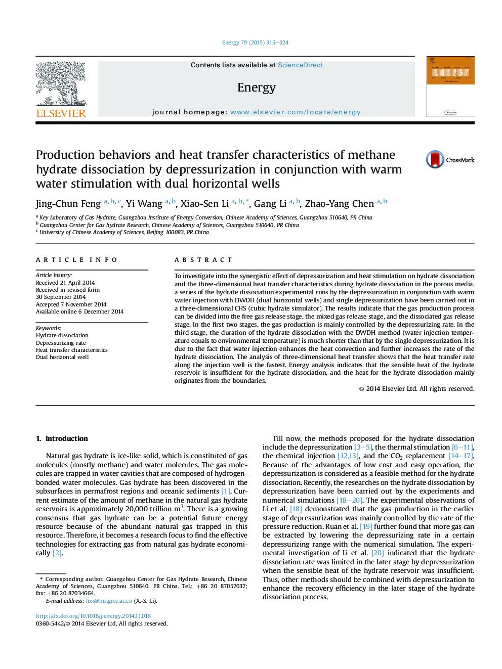 Production behaviors and heat transfer characteristics of methane hydrate dissociation by depressurization in conjunction with warm water stimulation with dual horizontal wells