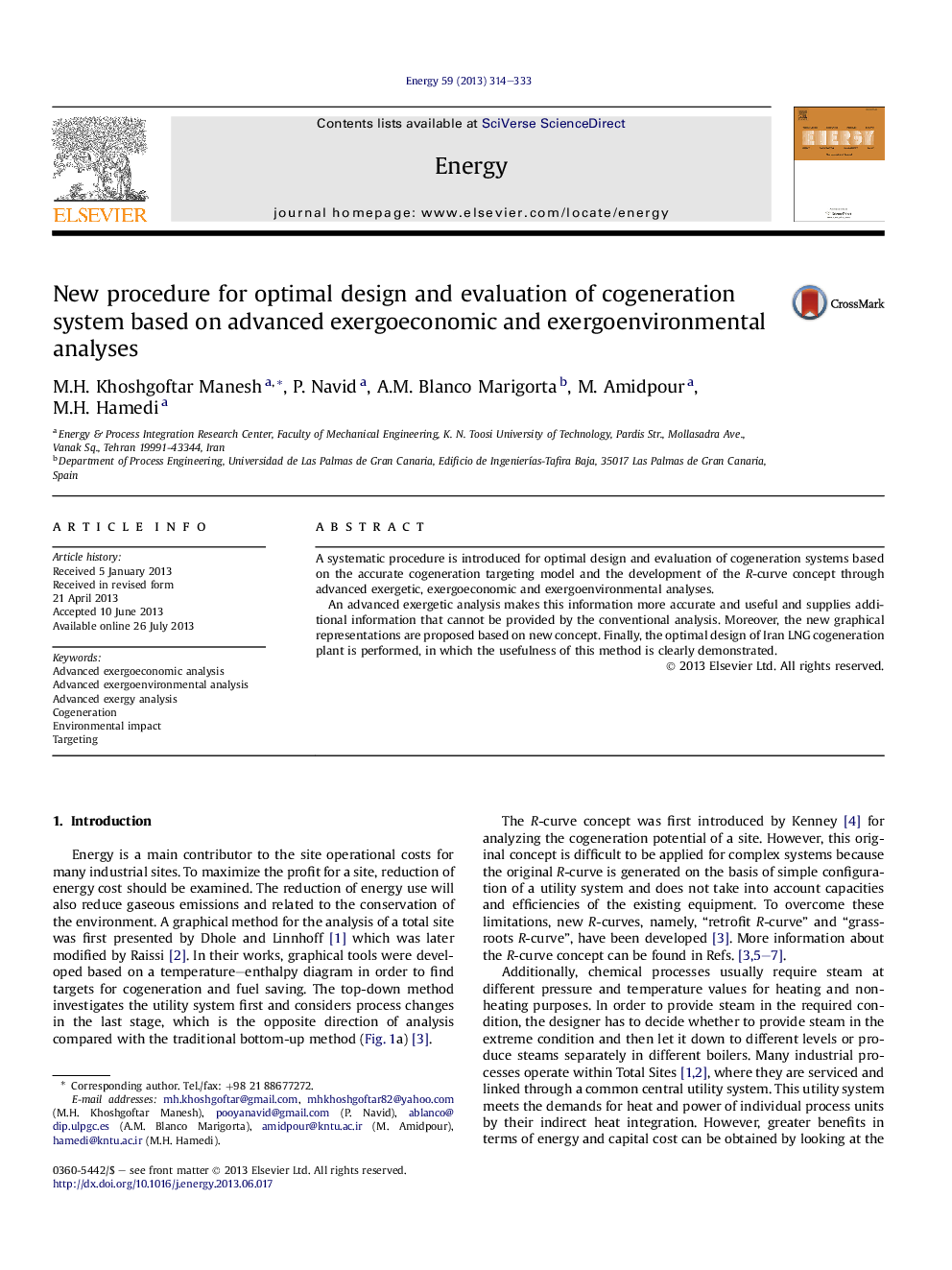 New procedure for optimal design and evaluation of cogeneration system based on advanced exergoeconomic and exergoenvironmental analyses