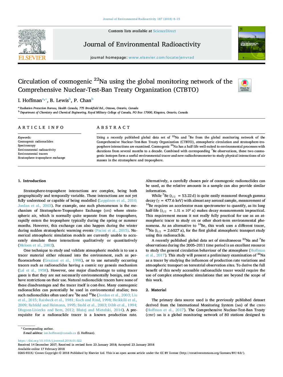 Circulation of cosmogenic 22Na using the global monitoring network of the Comprehensive Nuclear-Test-Ban Treaty Organization (CTBTO)