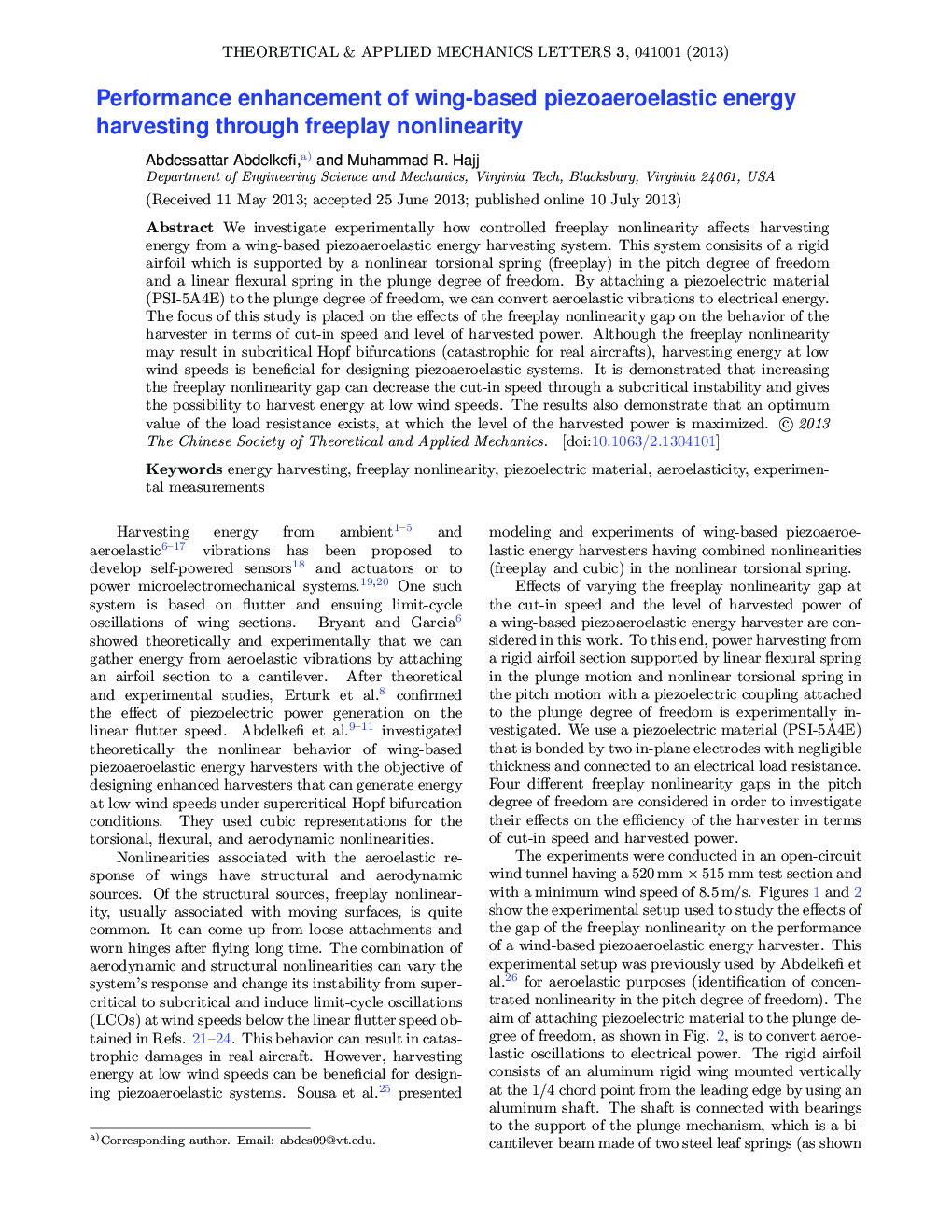 Performance enhancement of wing-based piezoaeroelastic energy harvesting through freeplay nonlinearity