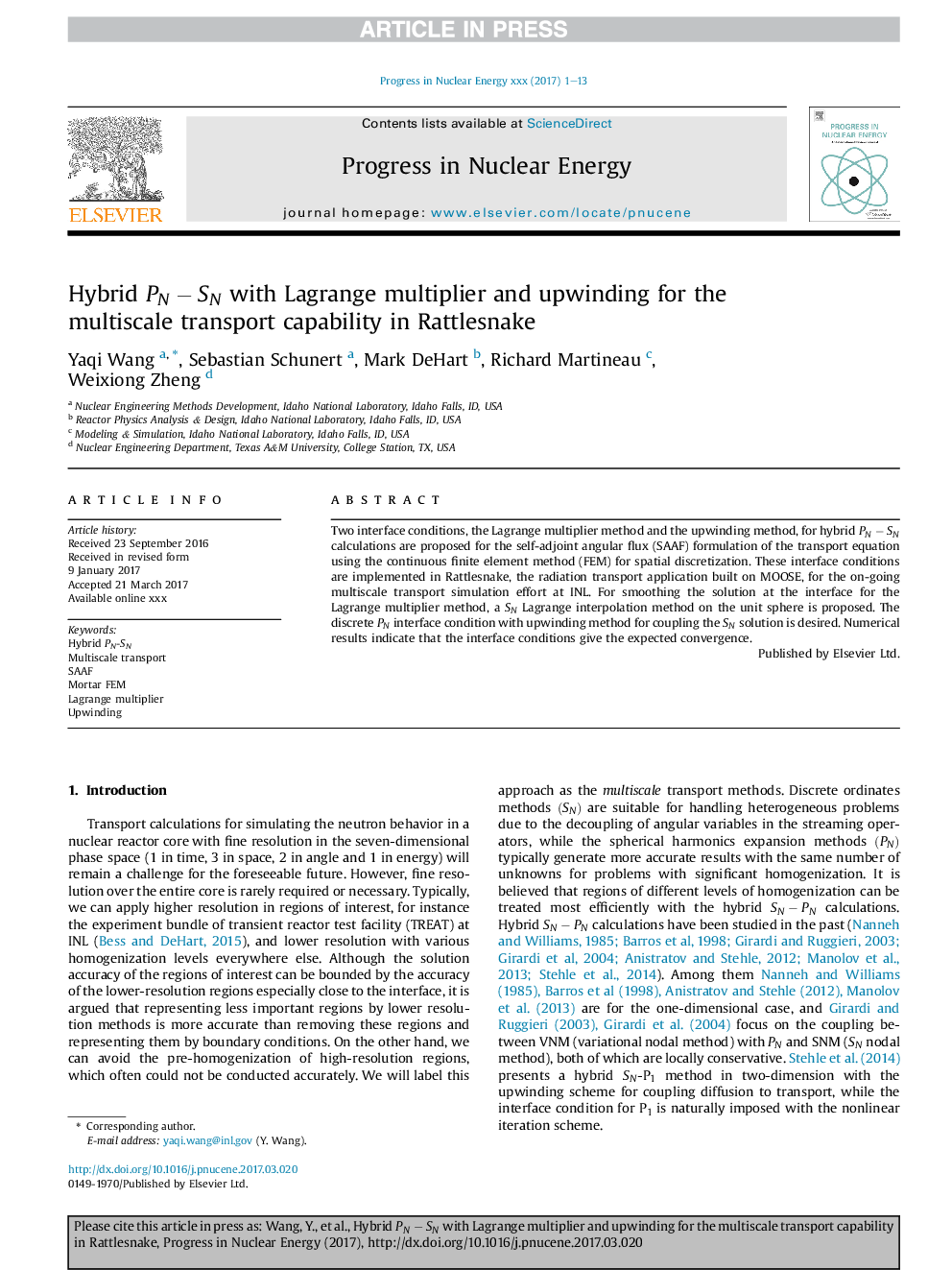 Hybrid PN-SN with Lagrange multiplier and upwinding for the multiscale transport capability in Rattlesnake