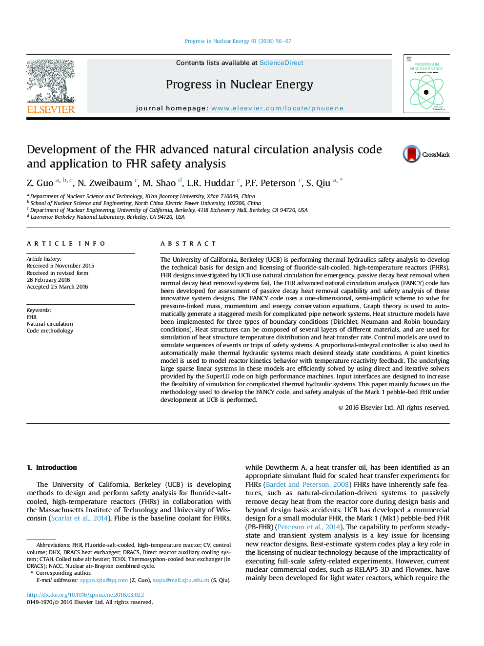 Development of the FHR advanced natural circulation analysis code and application to FHR safety analysis