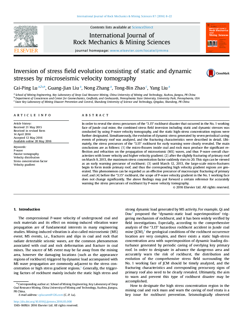 Inversion of stress field evolution consisting of static and dynamic stresses by microseismic velocity tomography