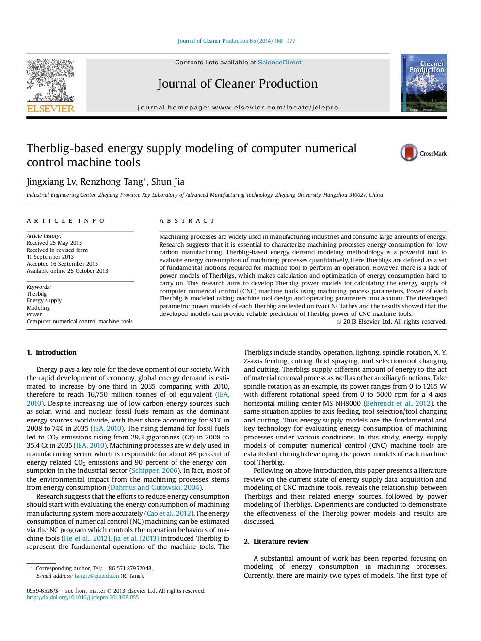 Therblig-based energy supply modeling of computer numerical control machine tools