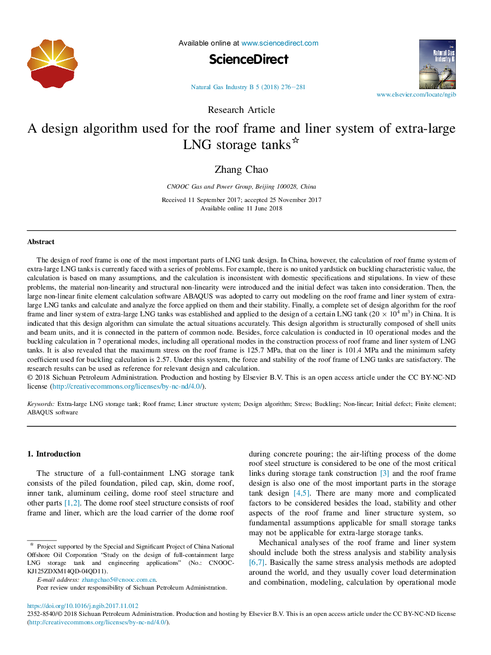 A design algorithm used for the roof frame and liner system of extra-large LNG storage tanks