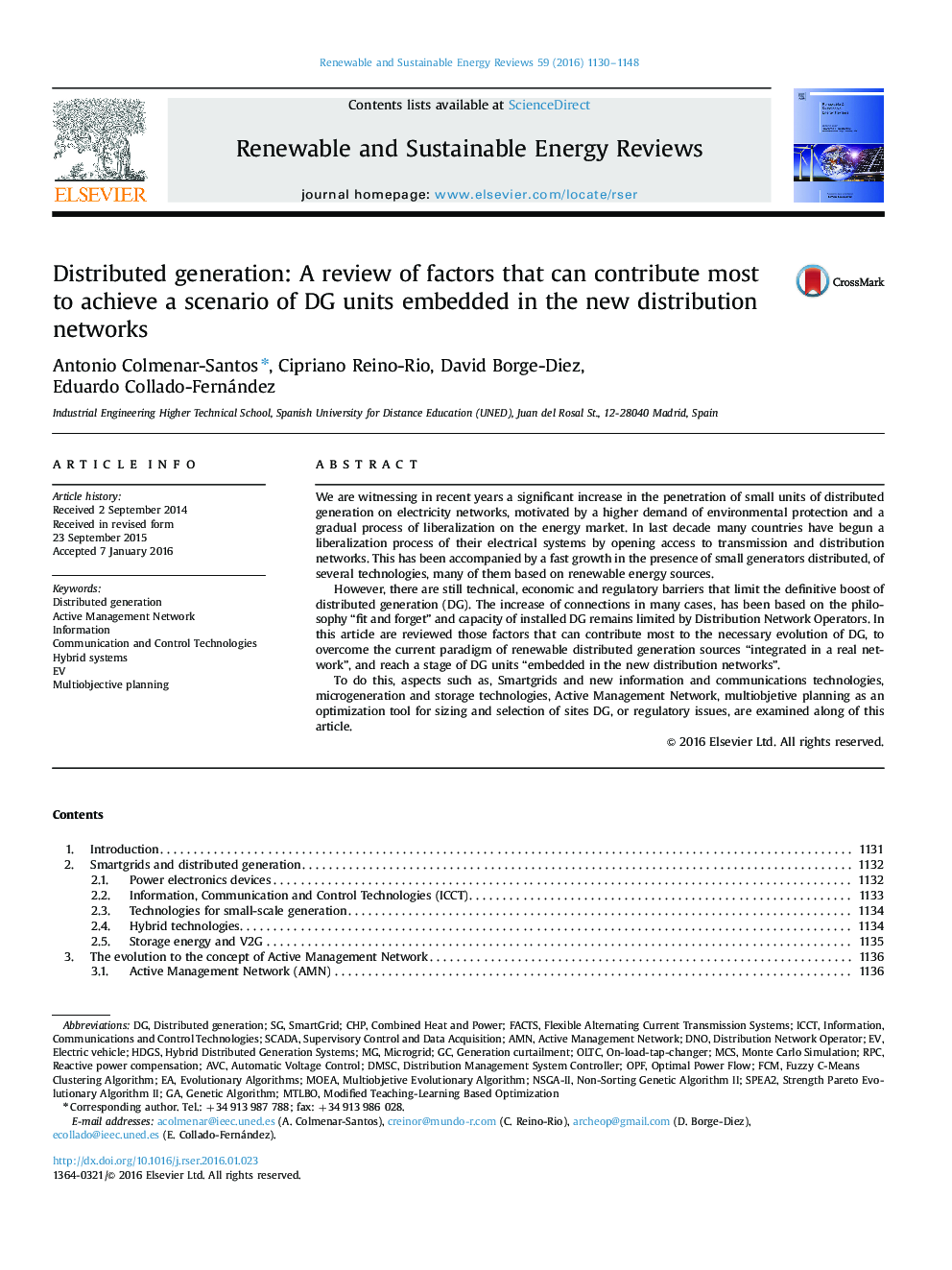 Distributed generation: A review of factors that can contribute most to achieve a scenario of DG units embedded in the new distribution networks