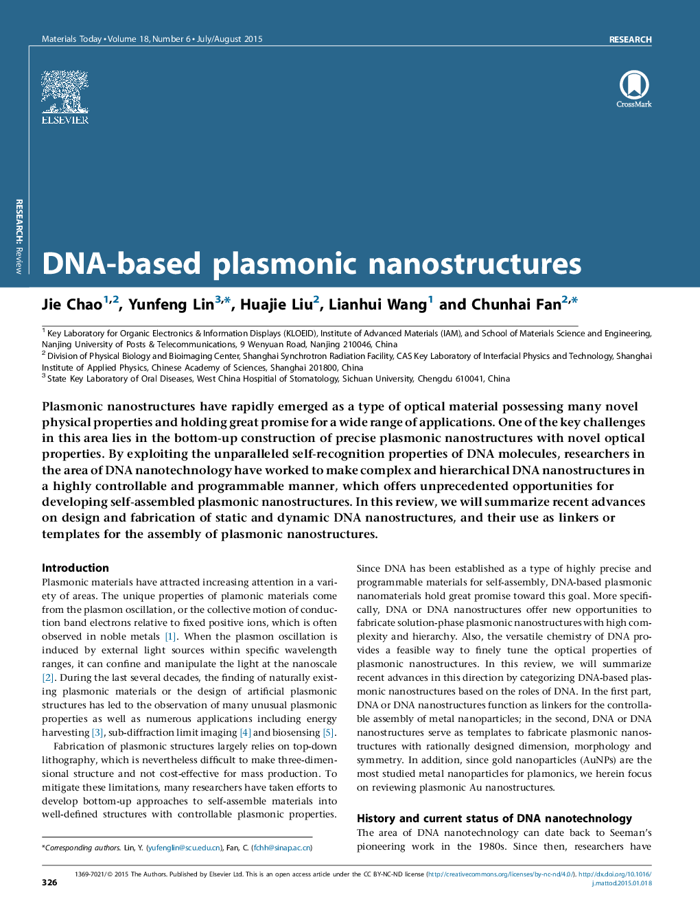 DNA-based plasmonic nanostructures
