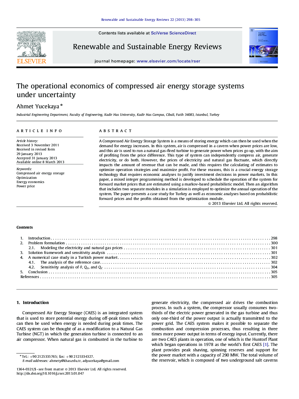The operational economics of compressed air energy storage systems under uncertainty