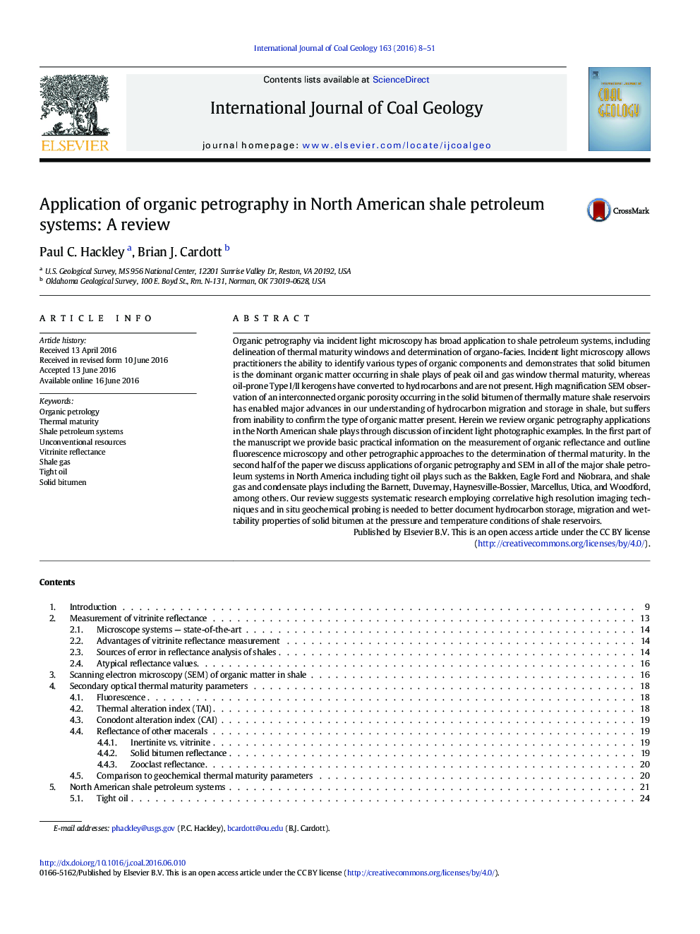Application of organic petrography in North American shale petroleum systems: A review