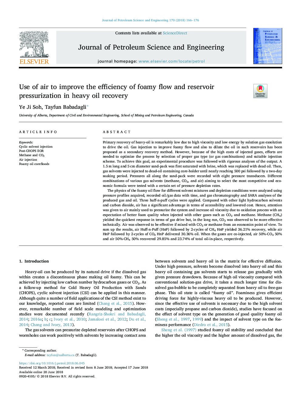 Use of air to improve the efficiency of foamy flow and reservoir pressurization in heavy oil recovery