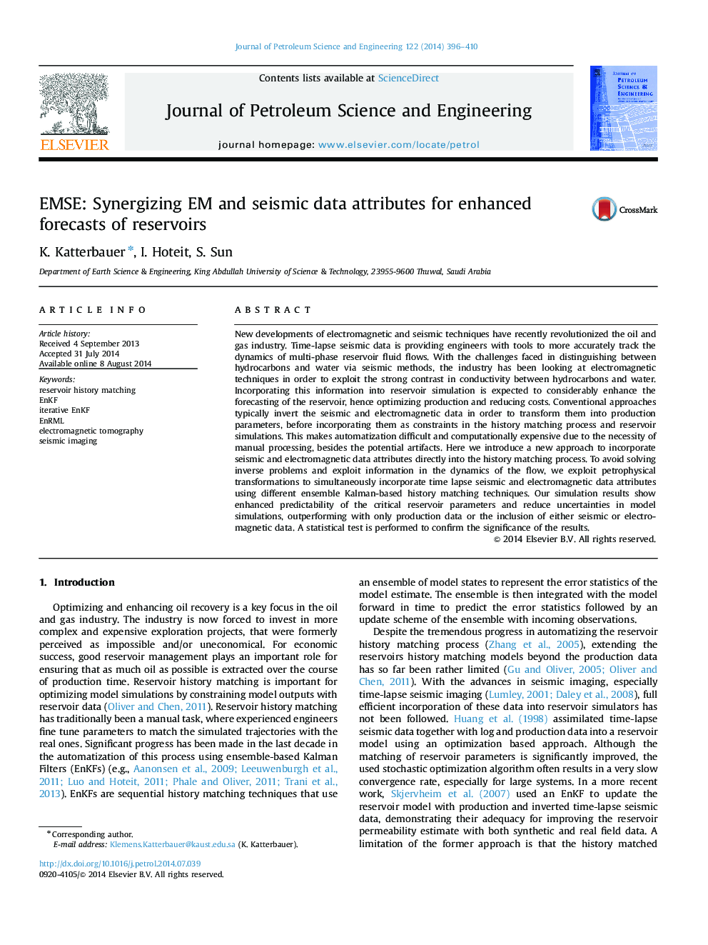 EMSE: Synergizing EM and seismic data attributes for enhanced forecasts of reservoirs