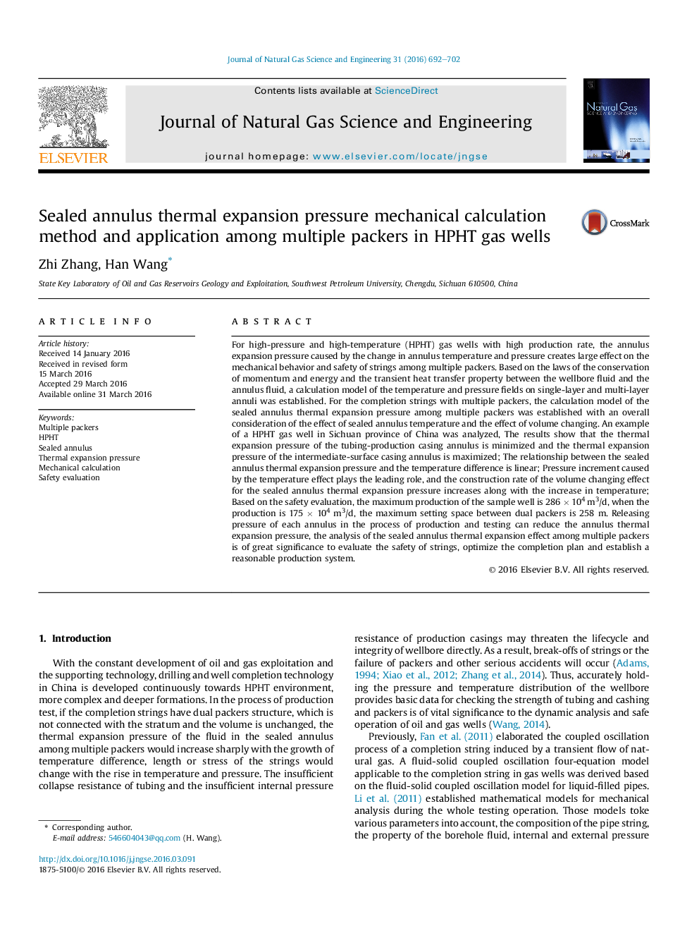 Sealed annulus thermal expansion pressure mechanical calculation method and application among multiple packers in HPHT gas wells