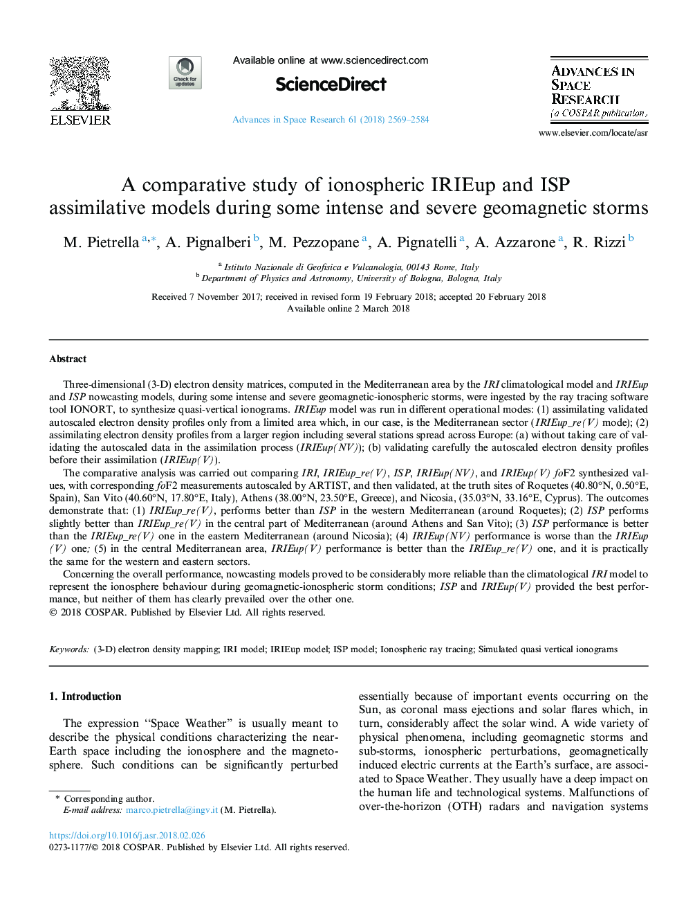 A comparative study of ionospheric IRIEup and ISP assimilative models during some intense and severe geomagnetic storms