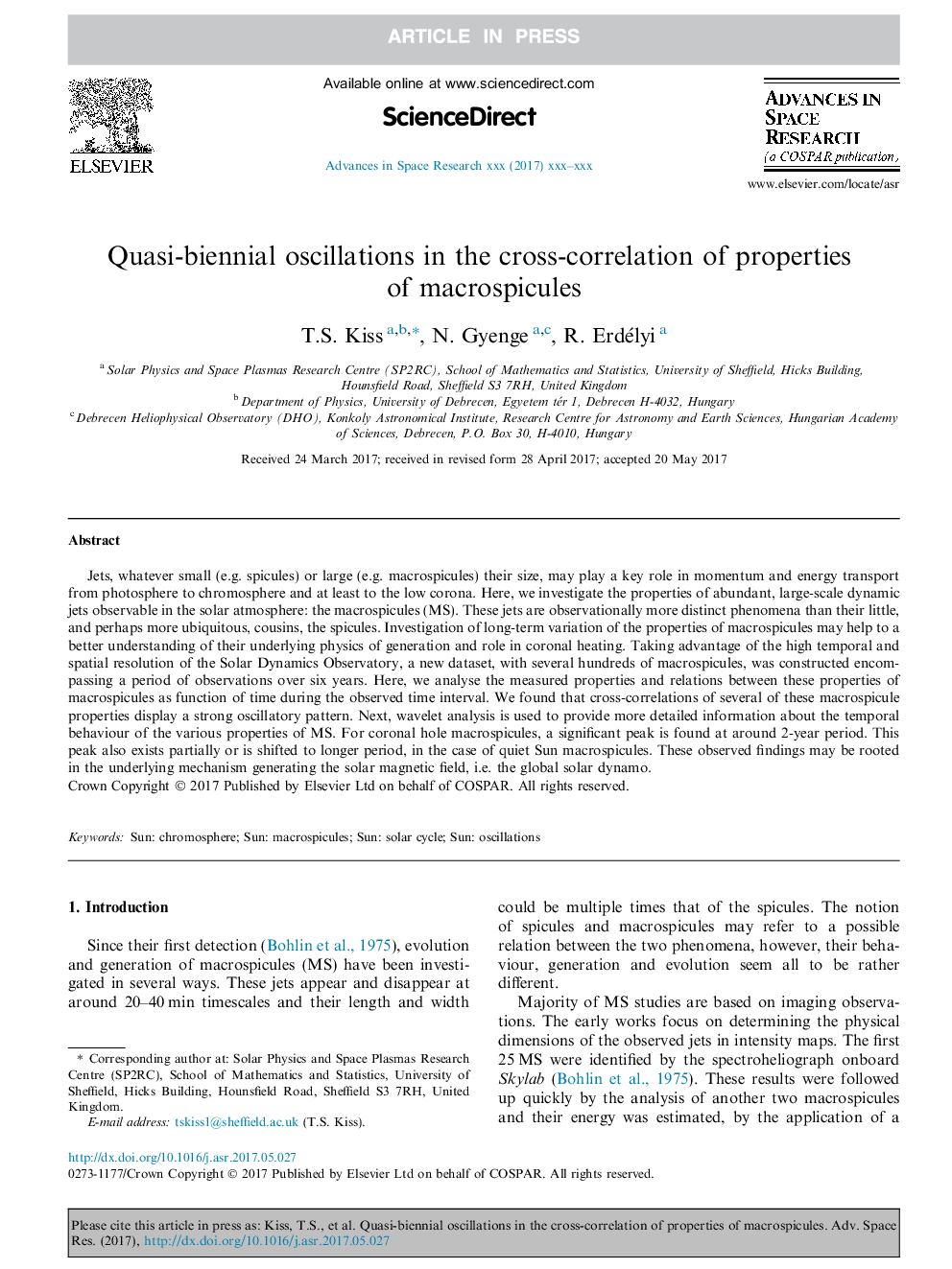 Quasi-biennial oscillations in the cross-correlation of properties of macrospicules