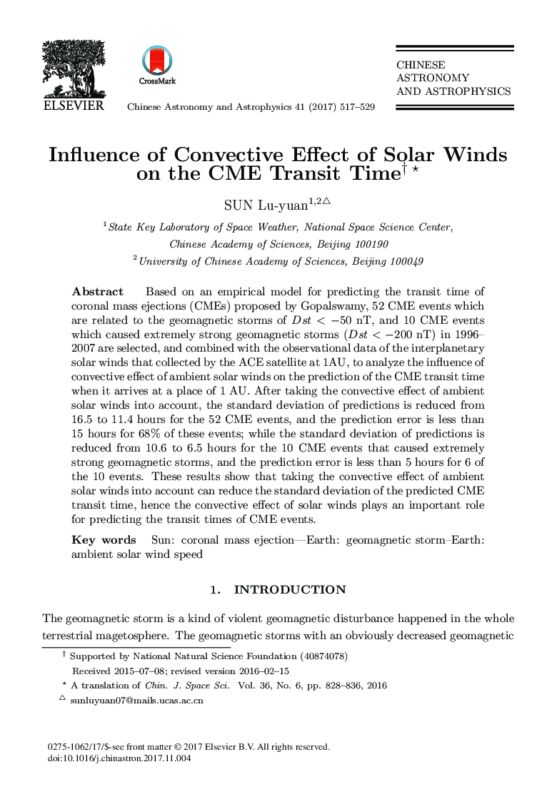 Influence of Convective Effect of Solar Winds on the CME Transit Time