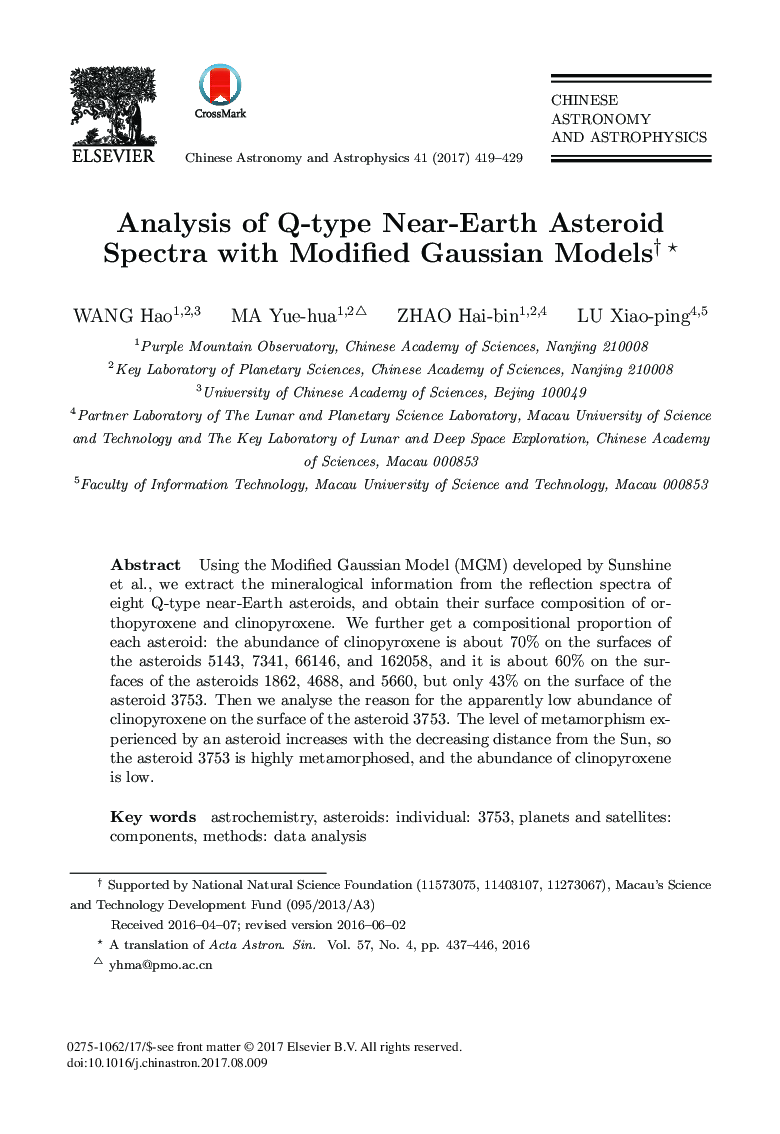 Analysis of Q-type Near-Earth Asteroid Spectra with Modified Gaussian Models