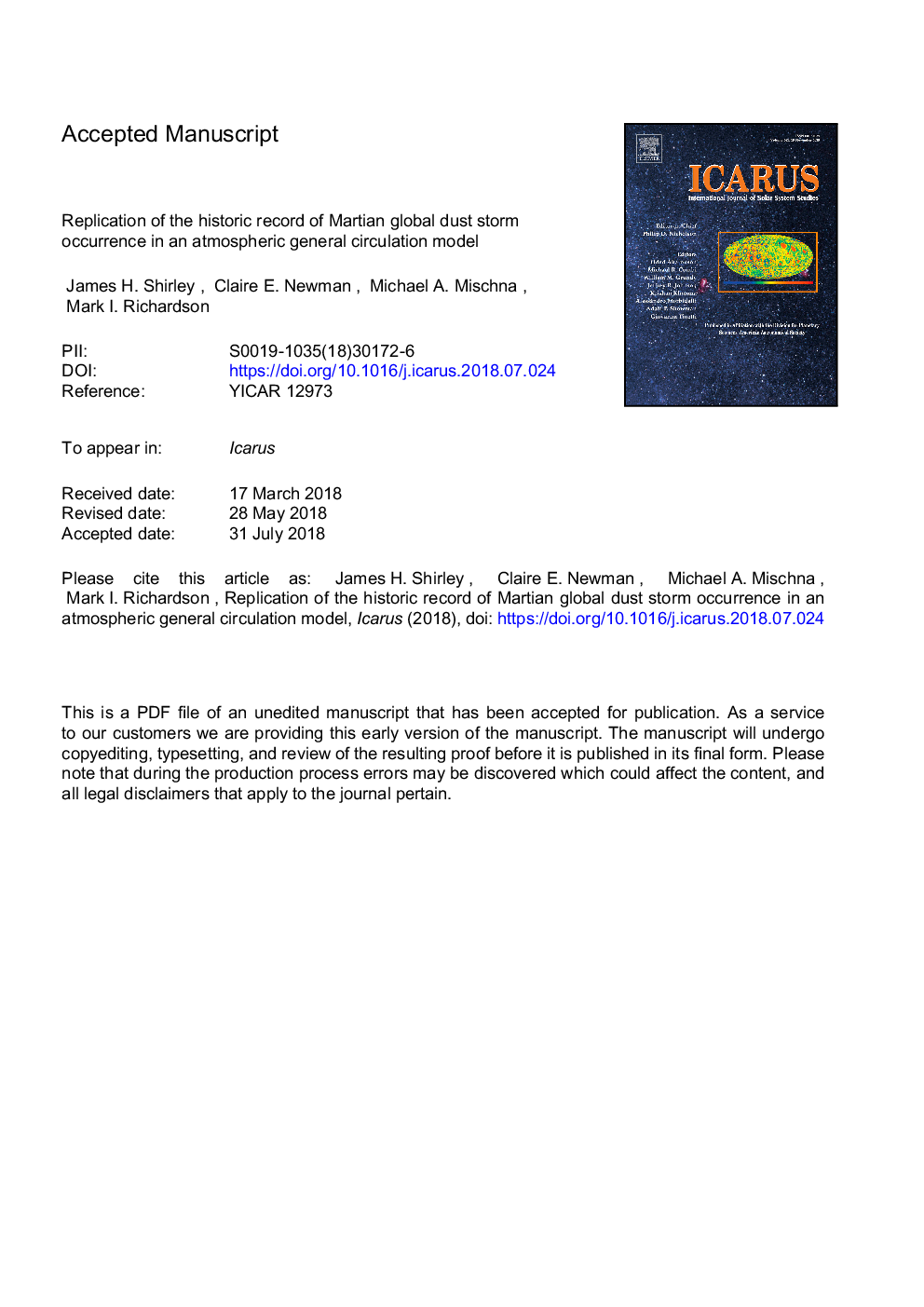 Replication of the historic record of Martian global dust storm occurrence in an atmospheric general circulation model