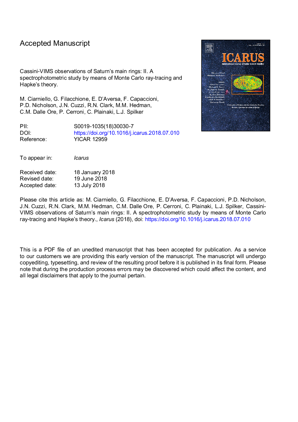 Cassini-VIMS observations of Saturn's main rings: II. A spectrophotometric study by means of Monte Carlo ray-tracing and Hapke's theory