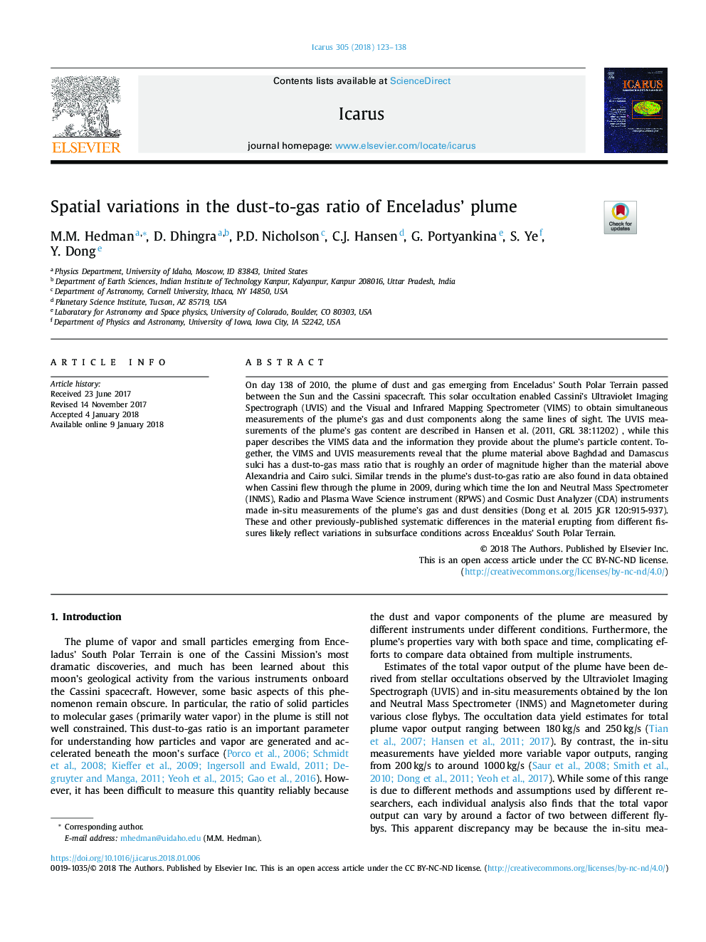 Spatial variations in the dust-to-gas ratio of Enceladus' plume